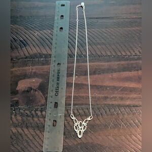 James Avery Retired Oval Cluster Adjustable 20" Necklace